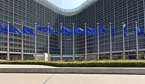 European Commission, the Berlaymont building, Brussels, Belgium, Europe, PublicGround