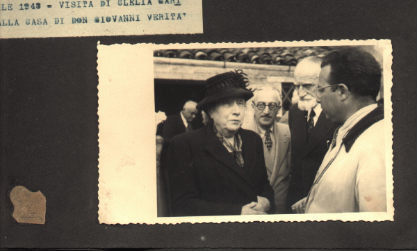 Ugo La Malfa 1947 Modigliana con Clelia Garibaldi